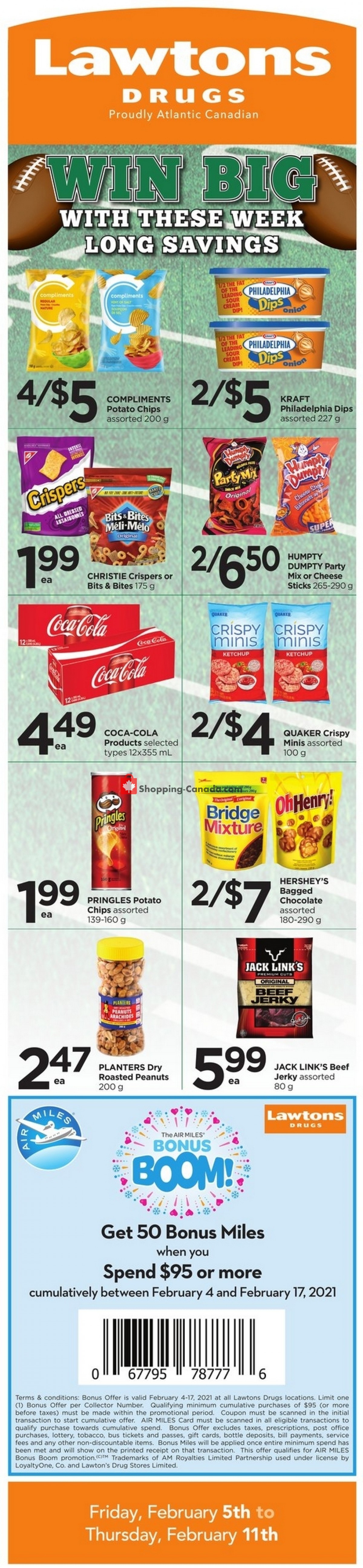 Lawtons Drugs flyer from Friday February 5, 2021 to Thursday February 11, 2021 - page 1