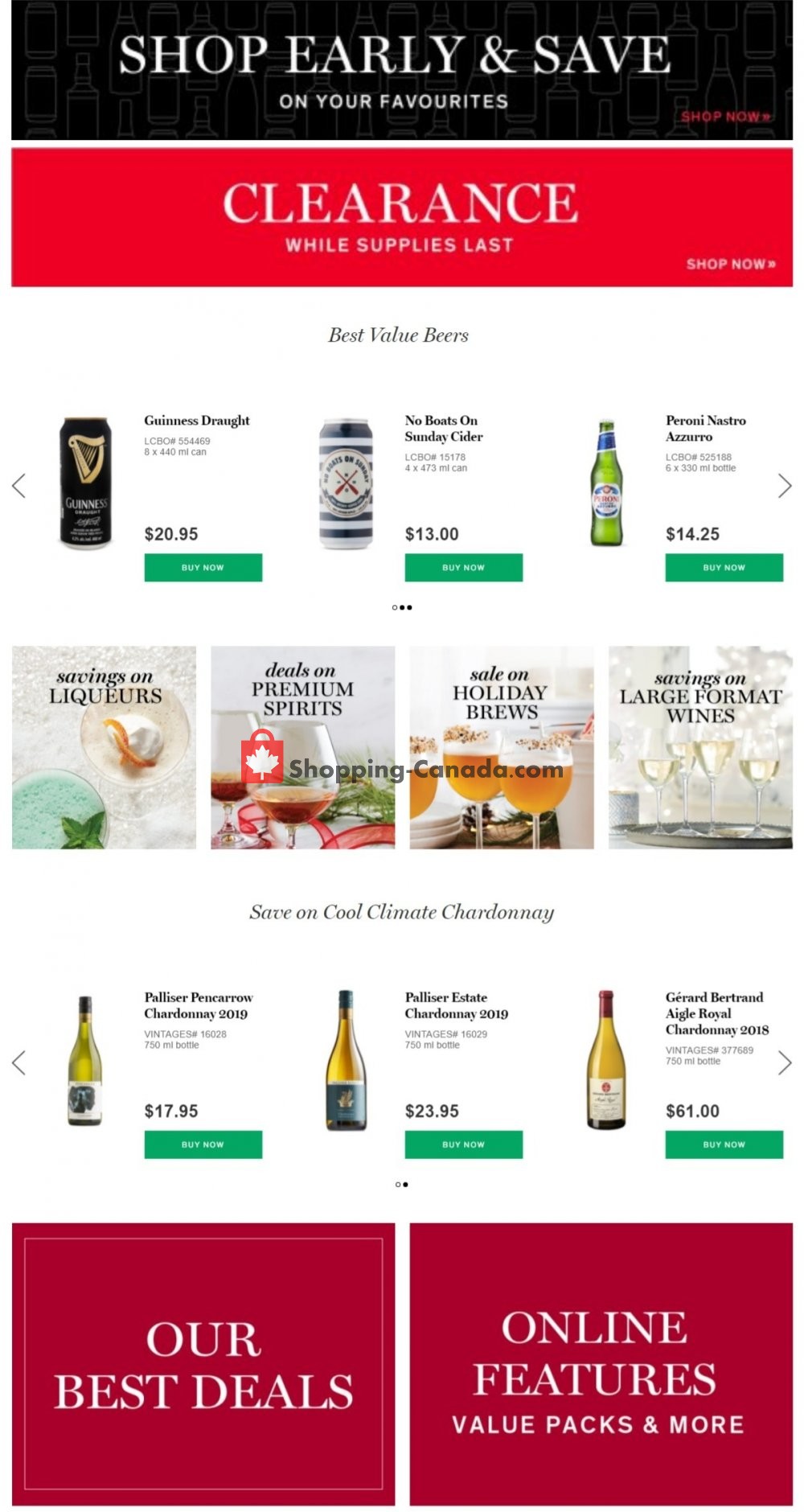 LCBO flyer from Thursday November 26, 2020 to Wednesday December 2, 2020 - page 1