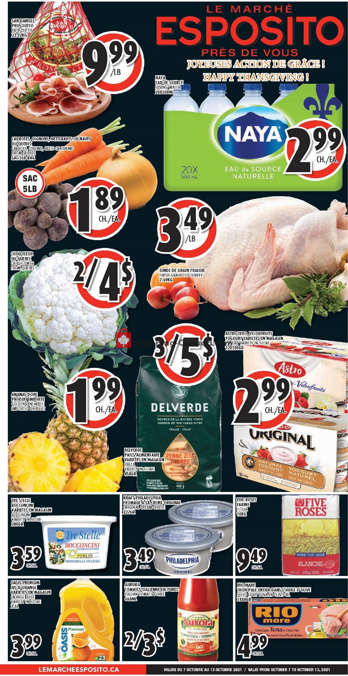 Le Marché Esposito flyer from Thursday October 7, 2021 to Wednesday October 13, 2021 - page 1