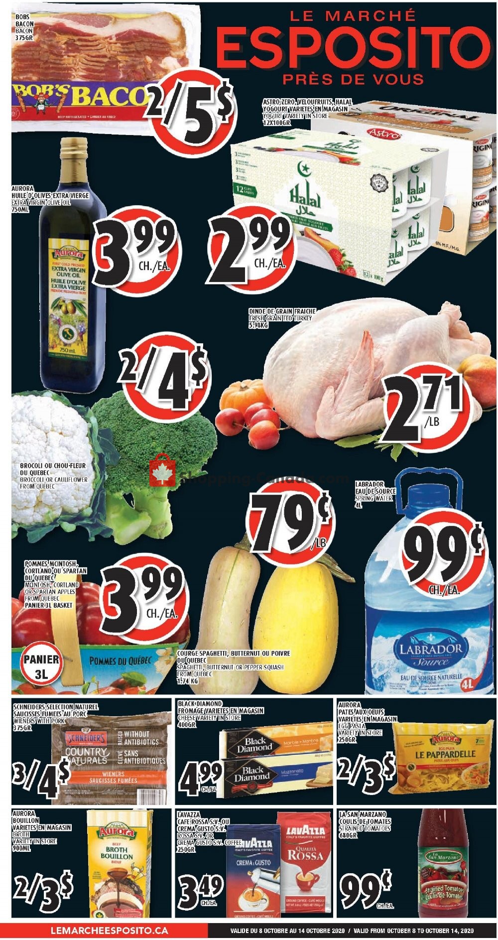 Le Marché Esposito flyer from Thursday October 8, 2020 to Wednesday October 14, 2020 - page 1