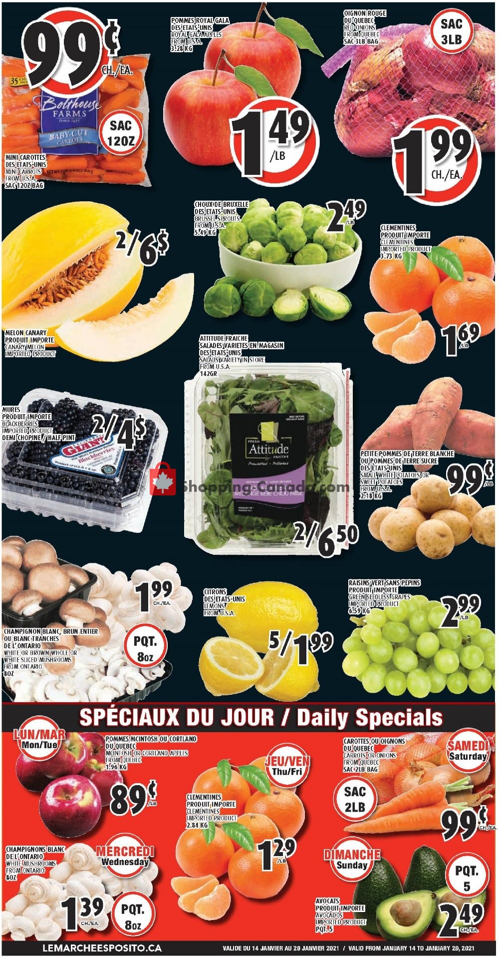 Le Marché Esposito flyer from Thursday January 14, 2021 to Wednesday January 20, 2021 - page 4