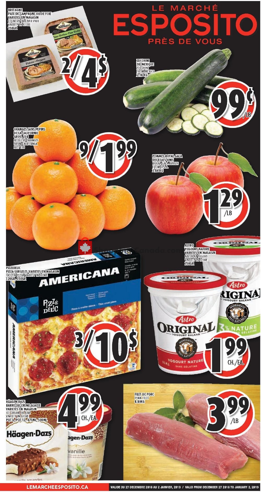 Le Marché Esposito flyer from Thursday December 27, 2018 to Wednesday January 2, 2019 - page 2