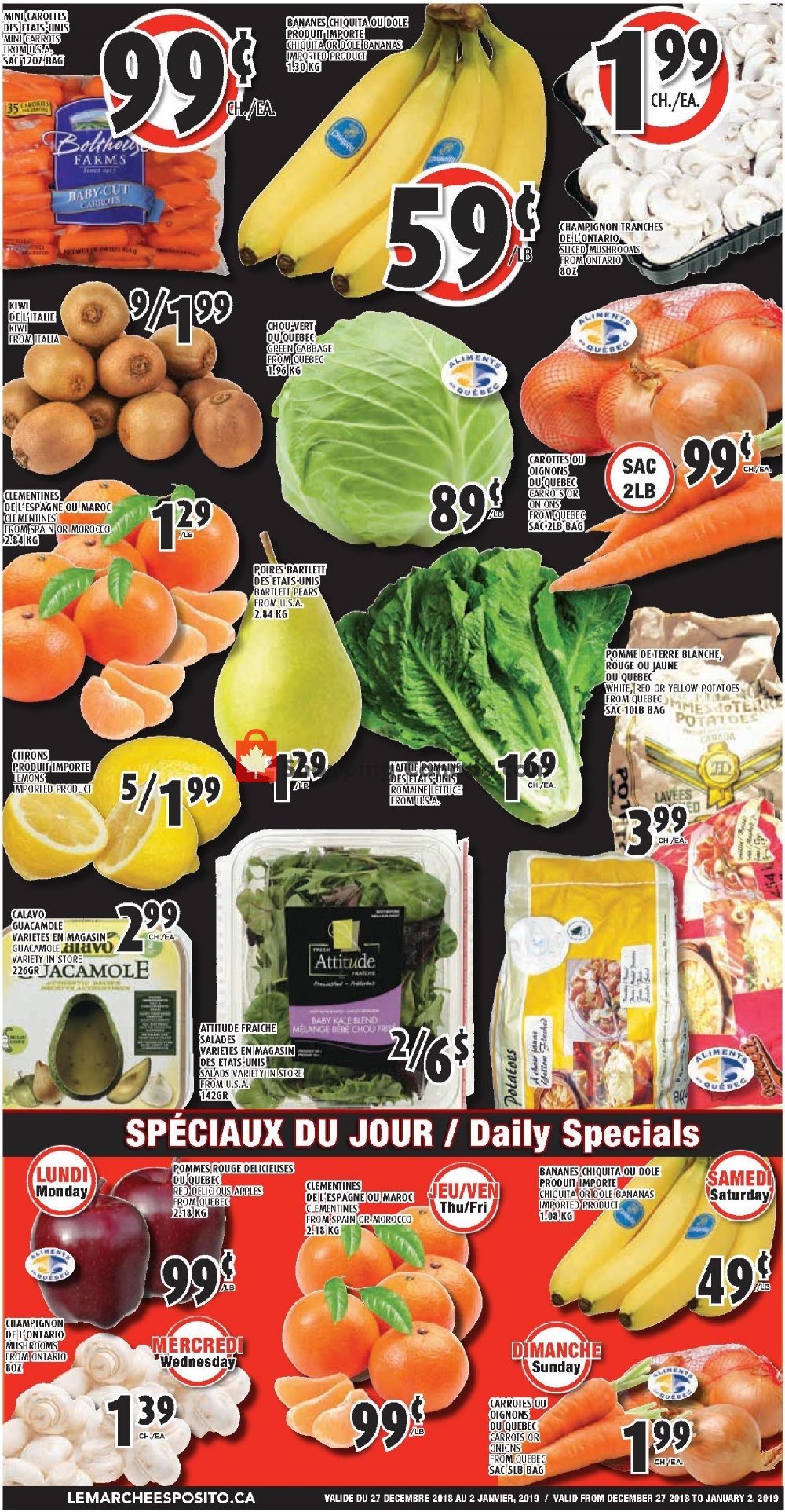 Le Marché Esposito flyer from Thursday December 27, 2018 to Wednesday January 2, 2019 - page 5