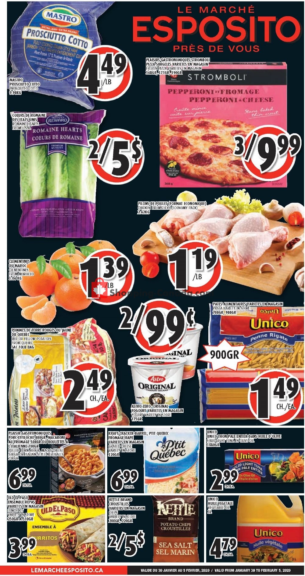 Le Marché Esposito flyer from Thursday January 30, 2020 to Wednesday February 5, 2020 - page 1