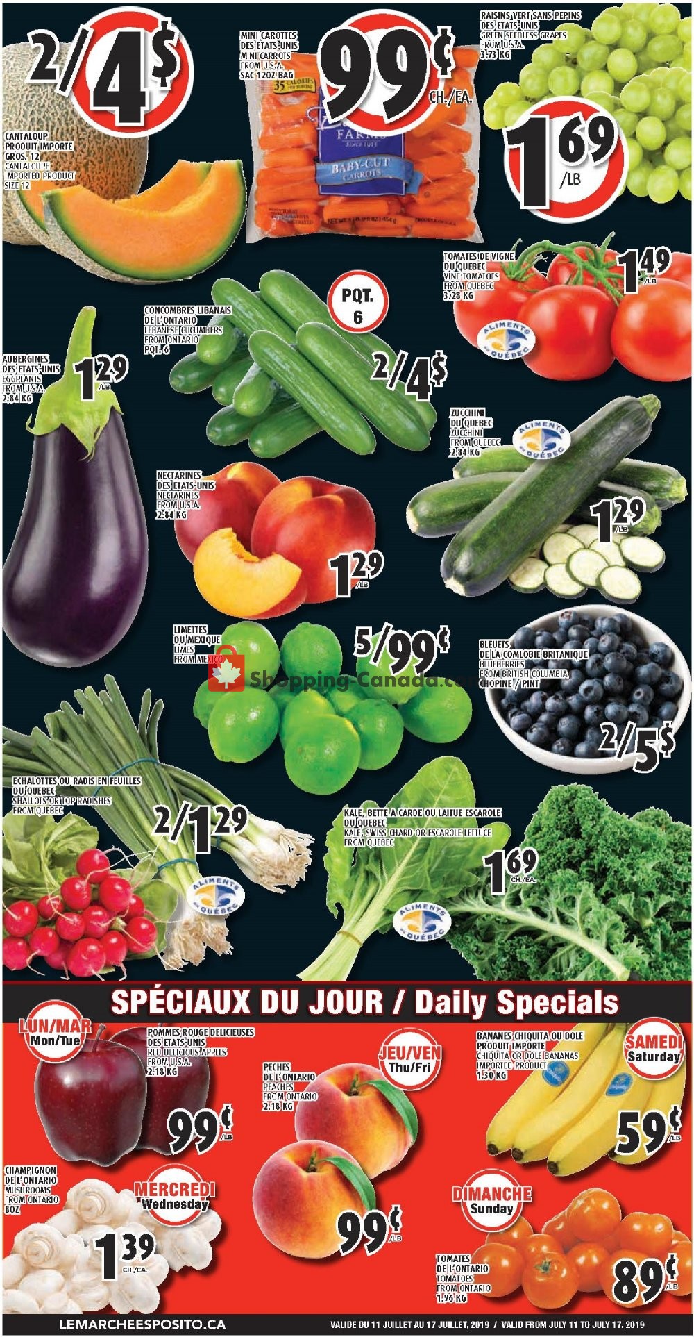 Le Marché Esposito flyer from Thursday July 11, 2019 to Wednesday July 17, 2019 - page 4