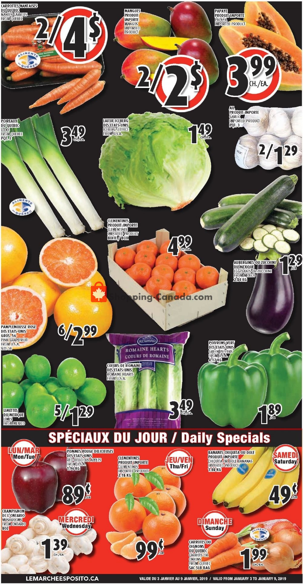 Le Marché Esposito flyer from Thursday January 3, 2019 to Wednesday January 9, 2019 - page 5