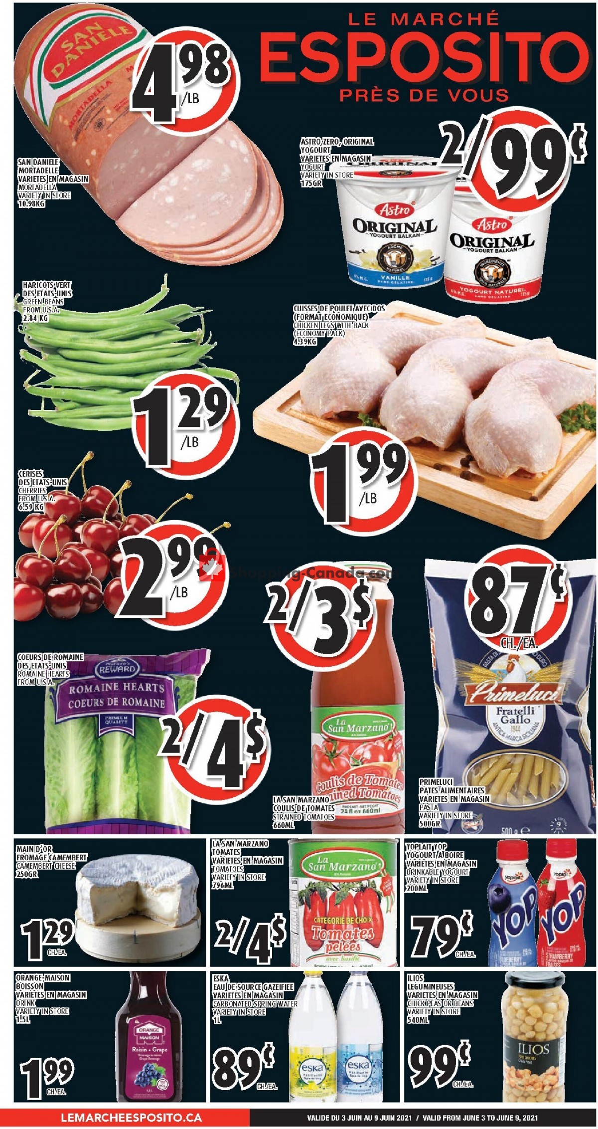 Le Marché Esposito flyer from Thursday June 3, 2021 to Wednesday June 9, 2021 - page 1