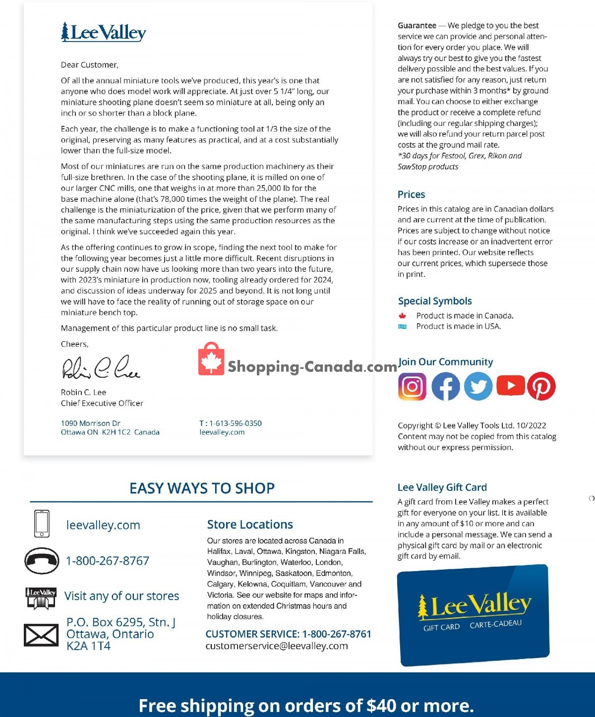 Lee Valley Tools Ltd flyer from Tuesday November 1, 2022 to Sunday December 25, 2022 - page 2