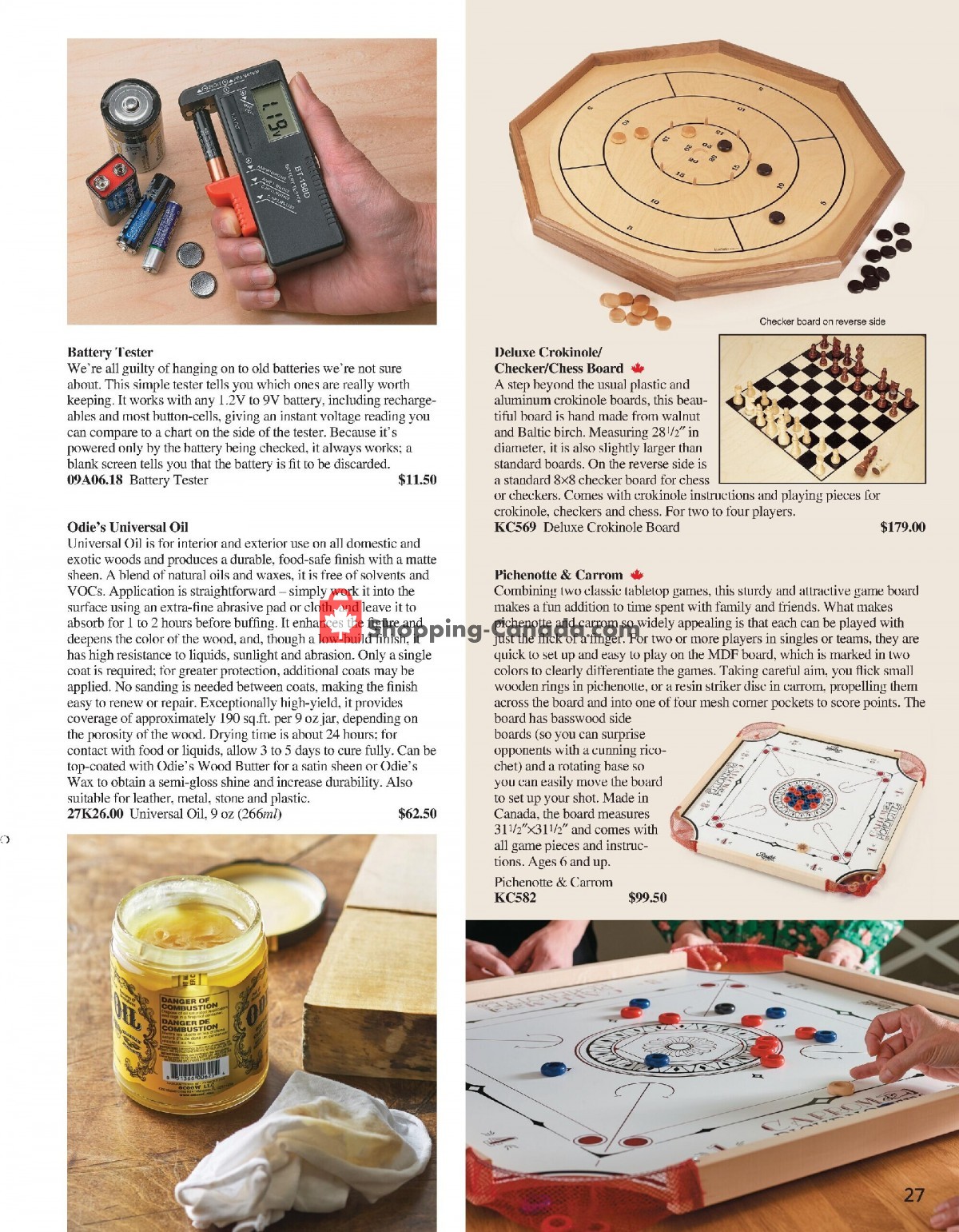 Lee Valley Tools Ltd flyer from Tuesday November 1, 2022 to Sunday December 25, 2022 - page 27