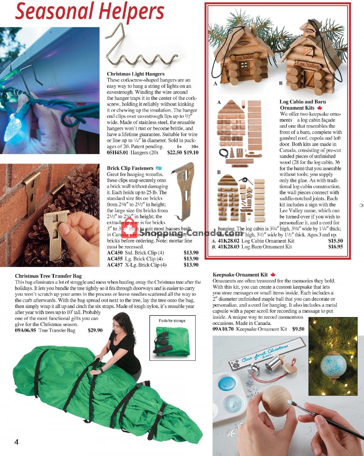 Lee Valley Tools Ltd flyer from Tuesday November 1, 2022 to Sunday December 25, 2022 - page 4