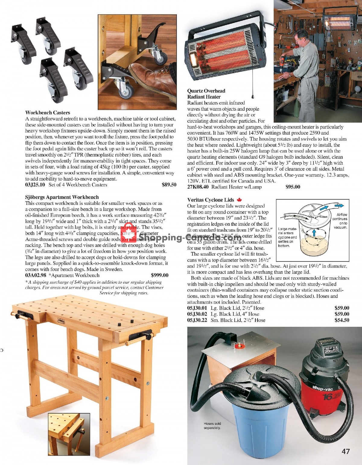 Lee Valley Tools Ltd flyer from Tuesday November 1, 2022 to Sunday December 25, 2022 - page 47