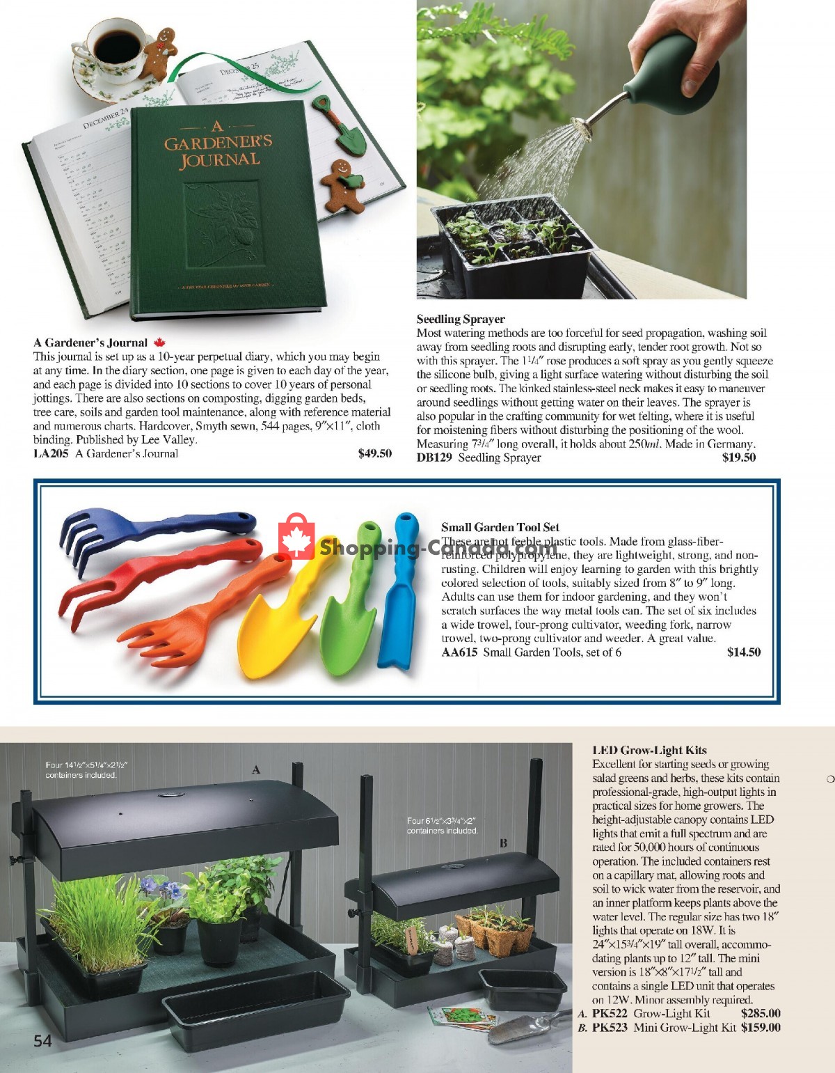 Lee Valley Tools Ltd flyer from Tuesday November 1, 2022 to Sunday December 25, 2022 - page 54