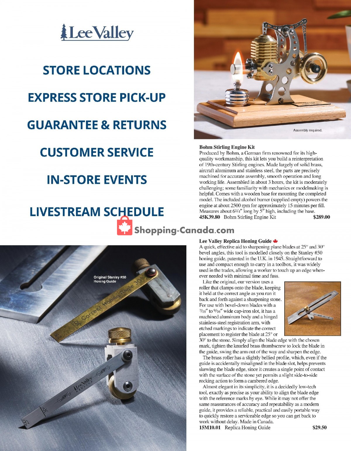 Lee Valley Tools Ltd flyer from Tuesday November 1, 2022 to Sunday December 25, 2022 - page 60