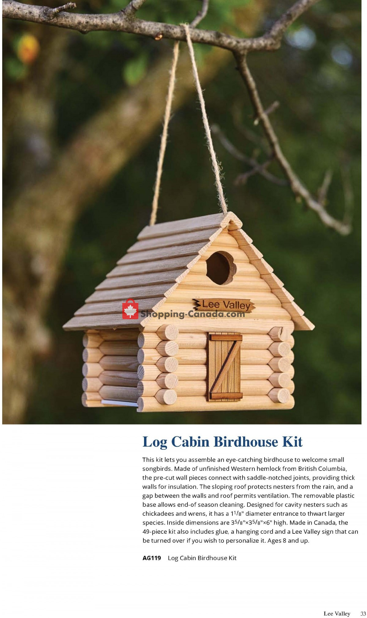 Lee Valley Tools Ltd flyer from Monday August 1, 2022 to Friday September 30, 2022 - page 33