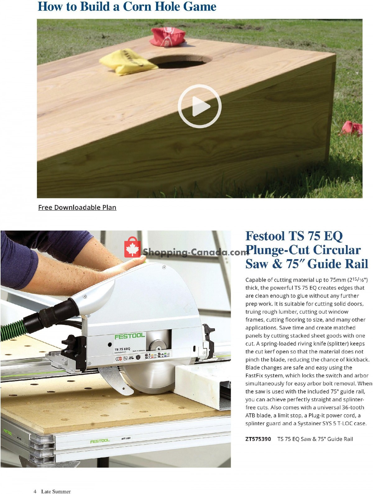 Lee Valley Tools Ltd flyer from Monday August 1, 2022 to Friday September 30, 2022 - page 4