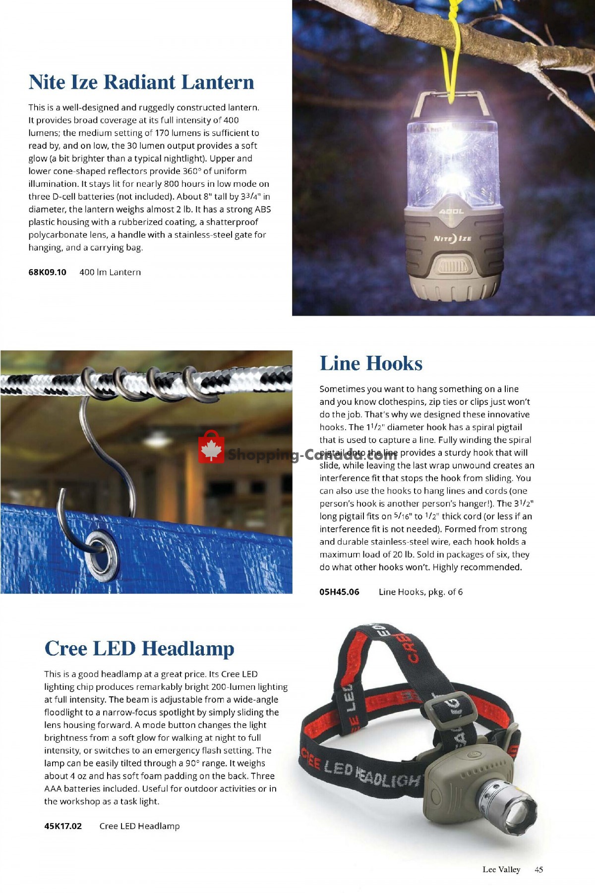 Lee Valley Tools Ltd flyer from Monday August 1, 2022 to Friday September 30, 2022 - page 45