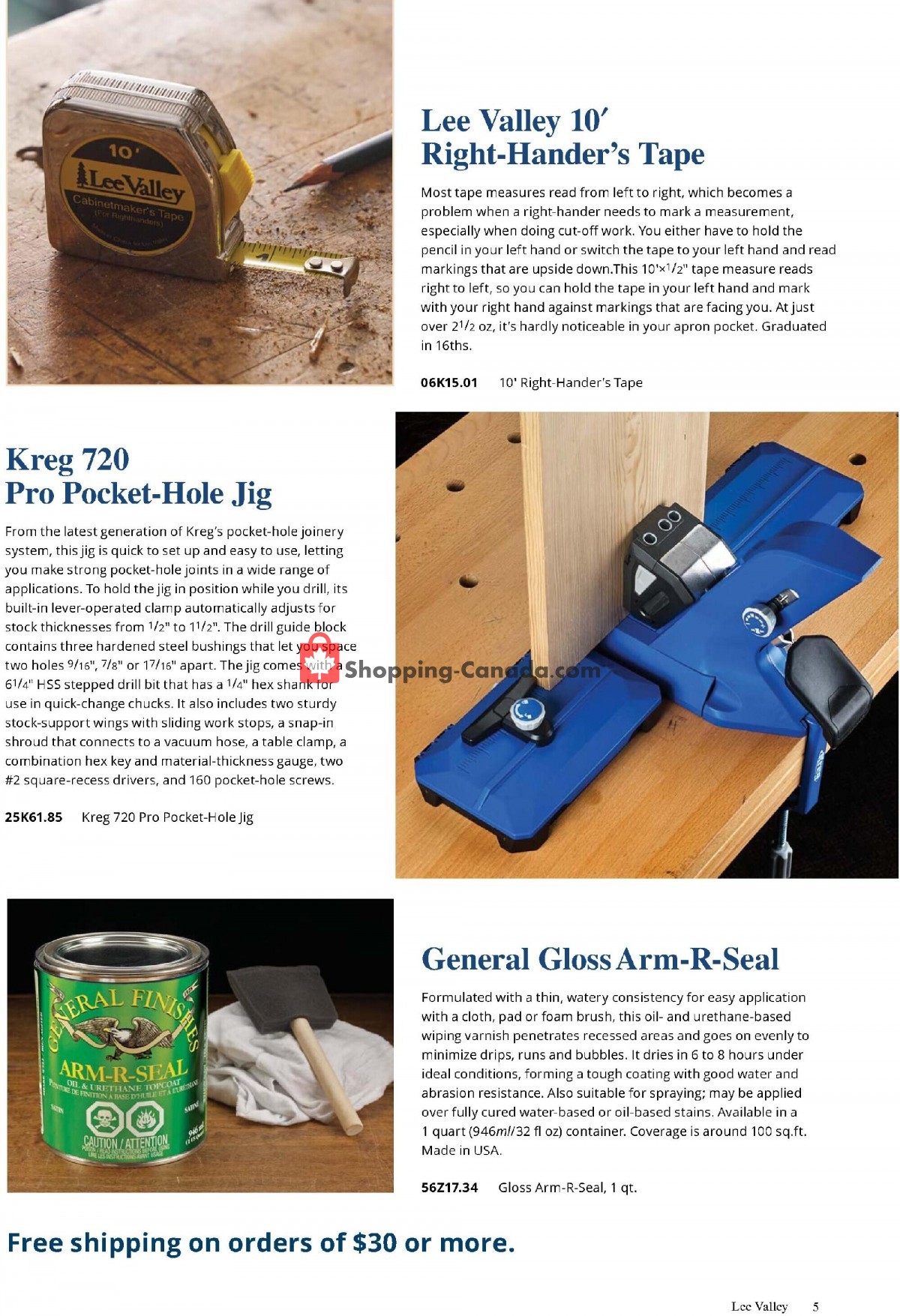 Lee Valley Tools Ltd flyer from Monday August 1, 2022 to Friday September 30, 2022 - page 5