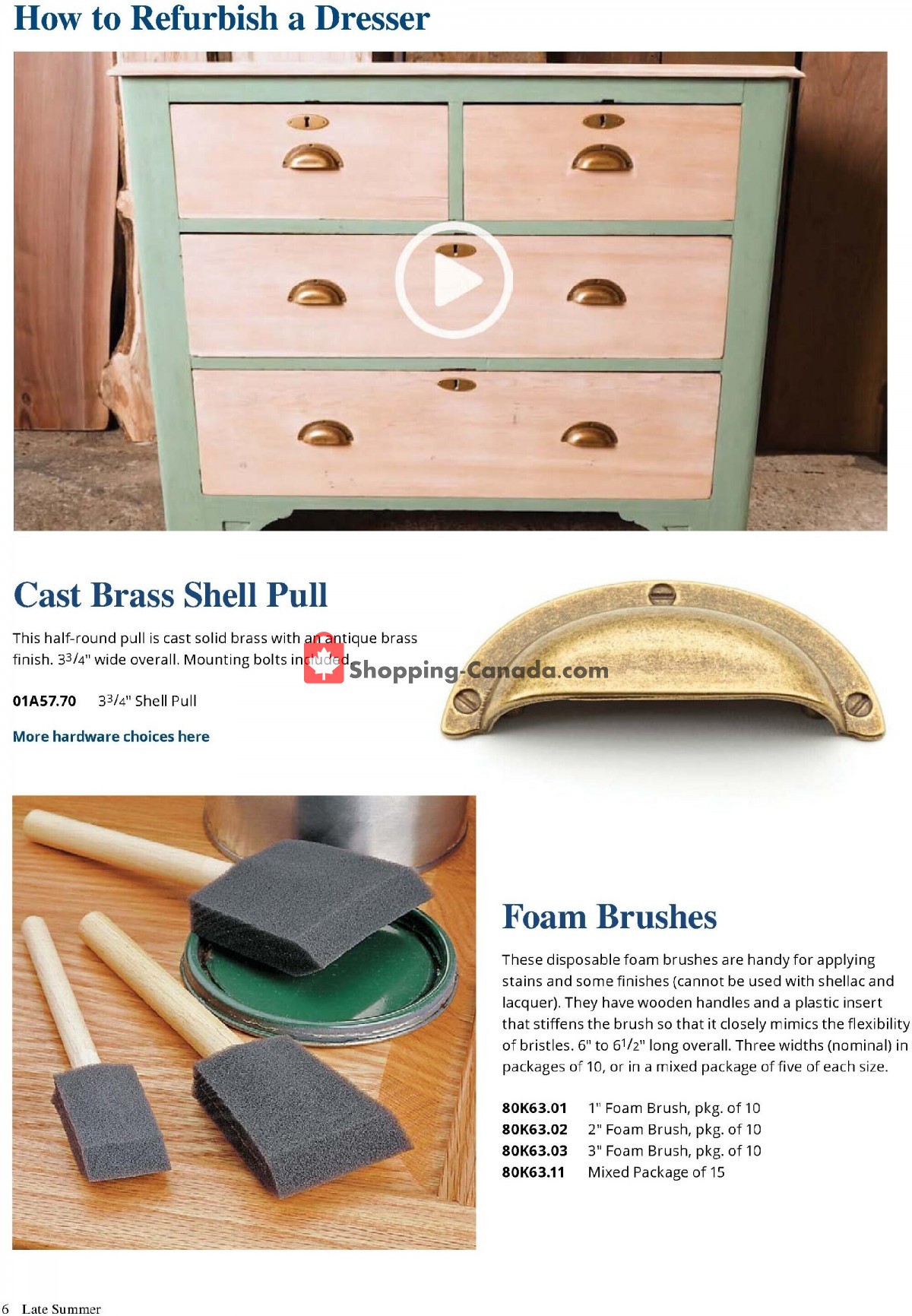 Lee Valley Tools Ltd flyer from Monday August 1, 2022 to Friday September 30, 2022 - page 6