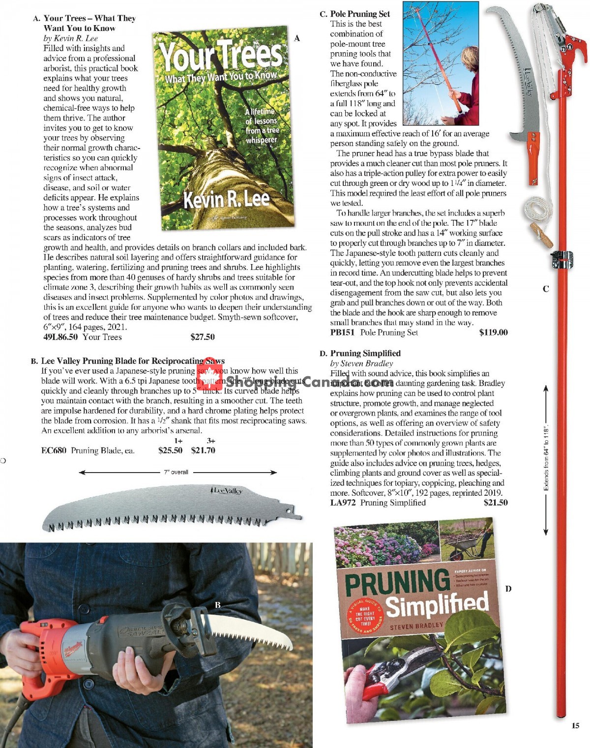 Lee Valley Tools Ltd flyer from Saturday April 1, 2023 to Wednesday May 31, 2023 - page 15