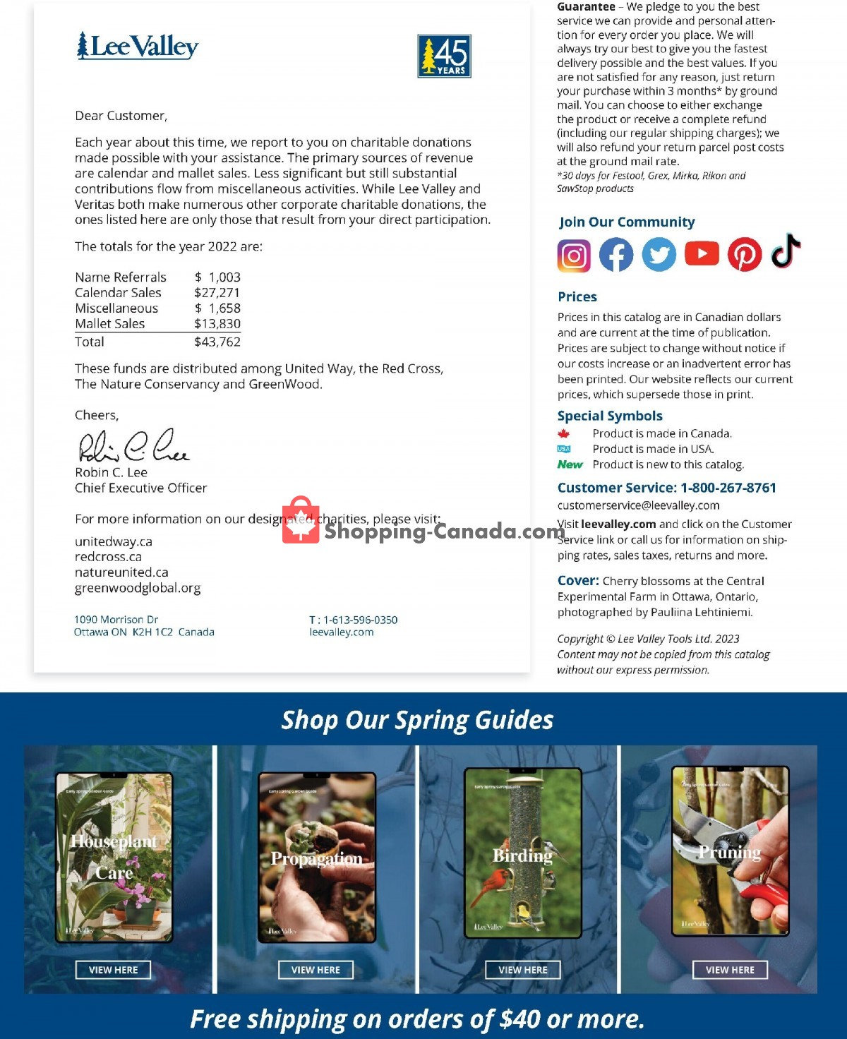 Lee Valley Tools Ltd flyer from Saturday April 1, 2023 to Wednesday May 31, 2023 - page 2