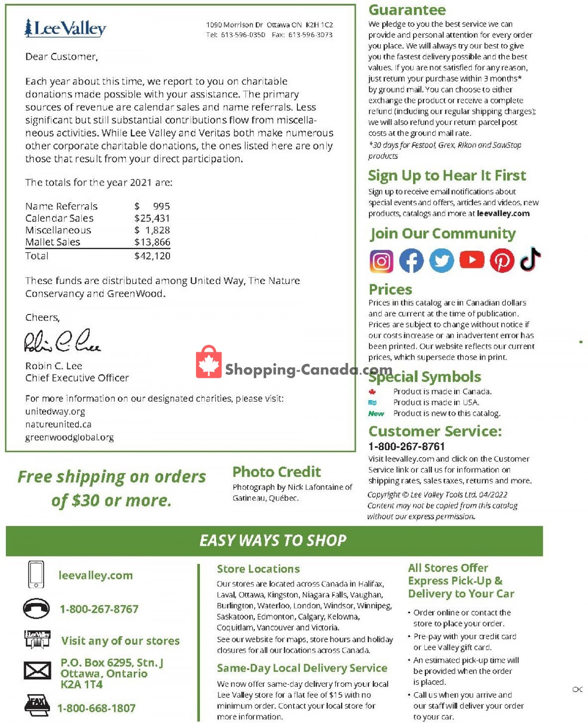 Lee Valley Tools Ltd flyer from Monday May 2, 2022 to Thursday June 30, 2022 - page 2