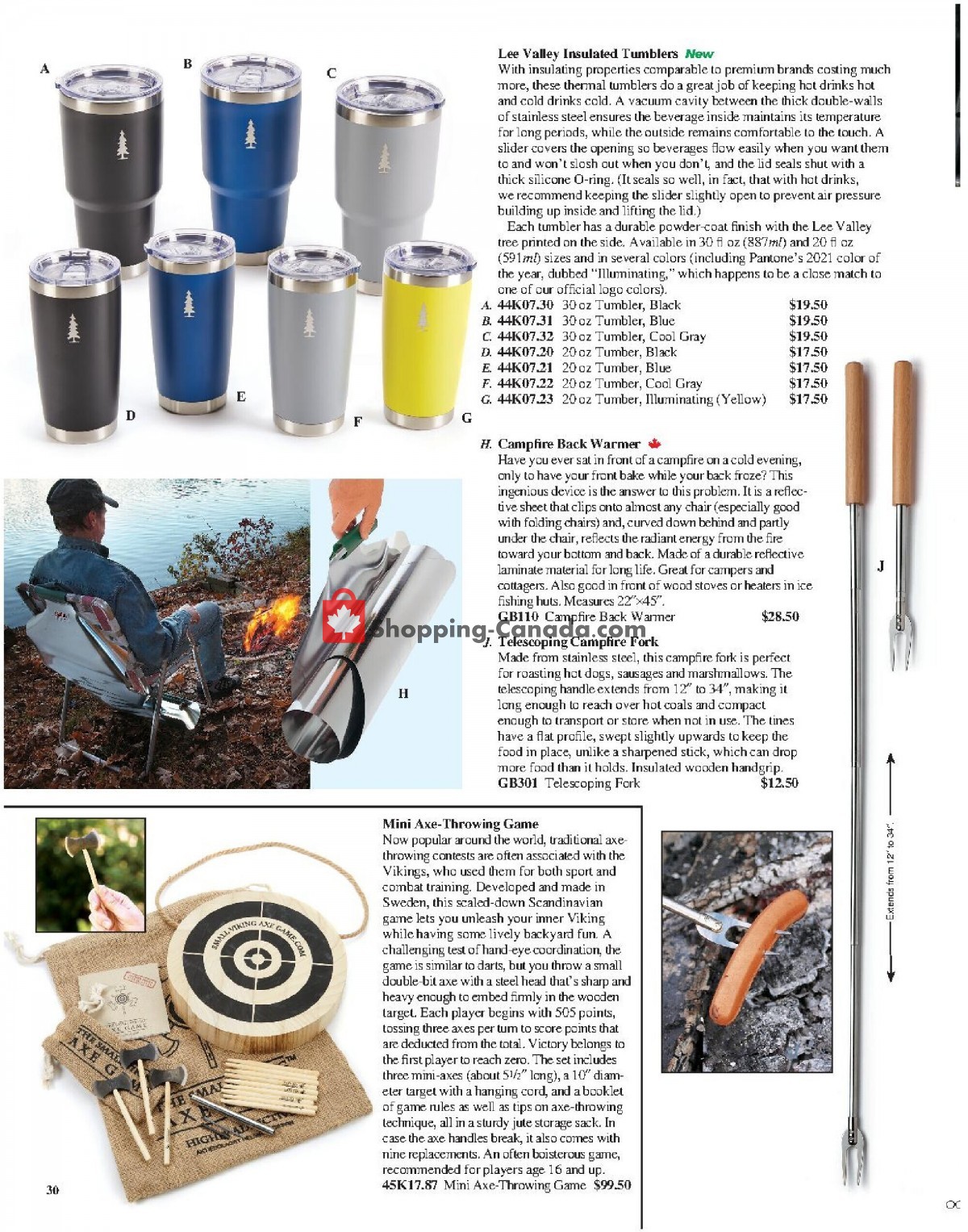 Lee Valley Tools Ltd flyer from Monday May 2, 2022 to Thursday June 30, 2022 - page 30