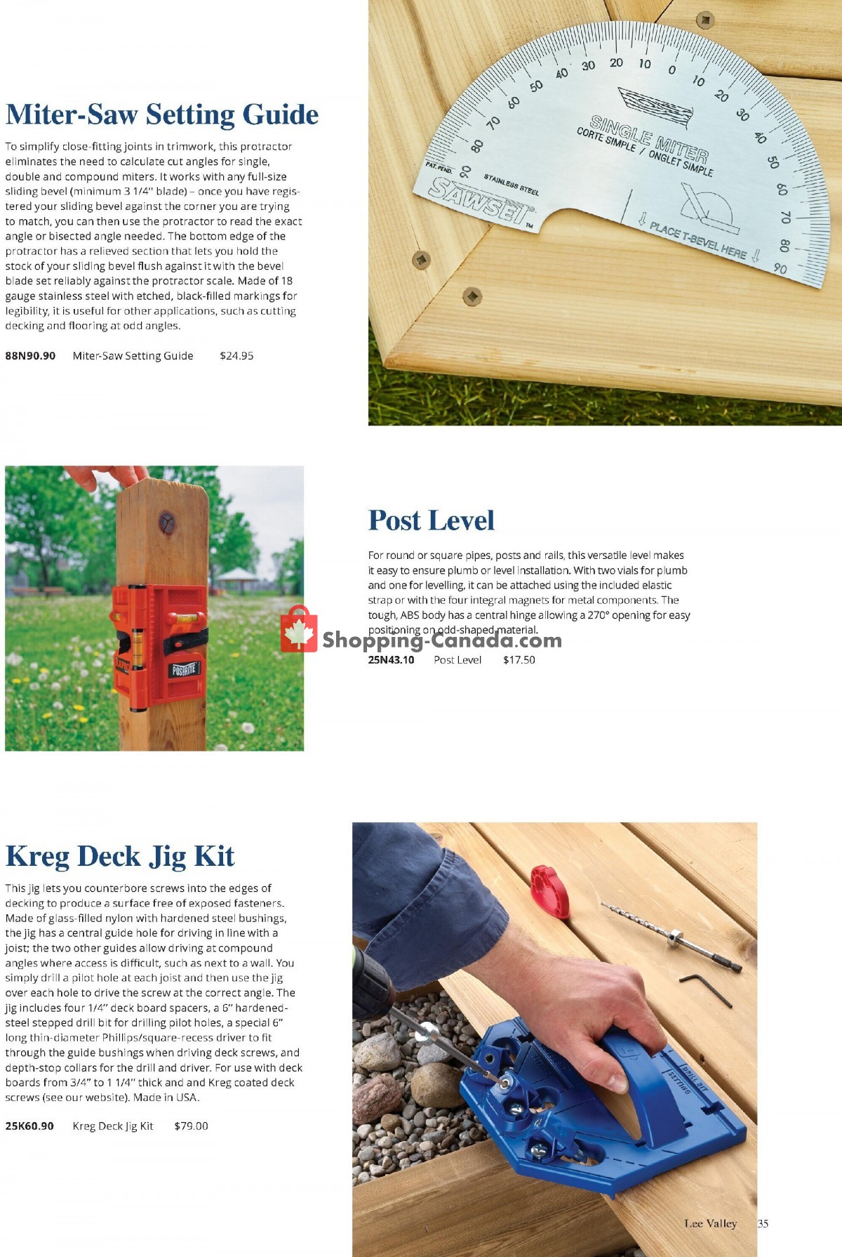 Lee Valley Tools Ltd flyer from Friday July 1, 2022 to Sunday July 31, 2022 - page 35