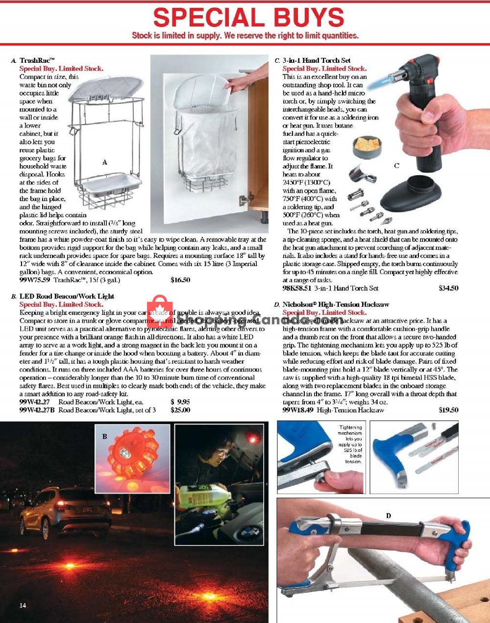 Lee Valley Tools Ltd flyer from Tuesday January 1, 2019 to Sunday March 31, 2019 - page 14