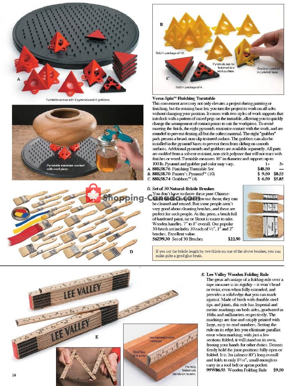 Lee Valley Tools Ltd flyer from Tuesday January 1, 2019 to Sunday March 31, 2019 - page 16