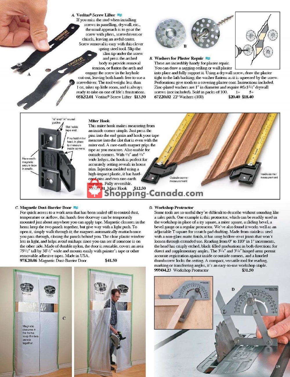 Lee Valley Tools Ltd flyer from Tuesday January 1, 2019 to Sunday March 31, 2019 - page 19