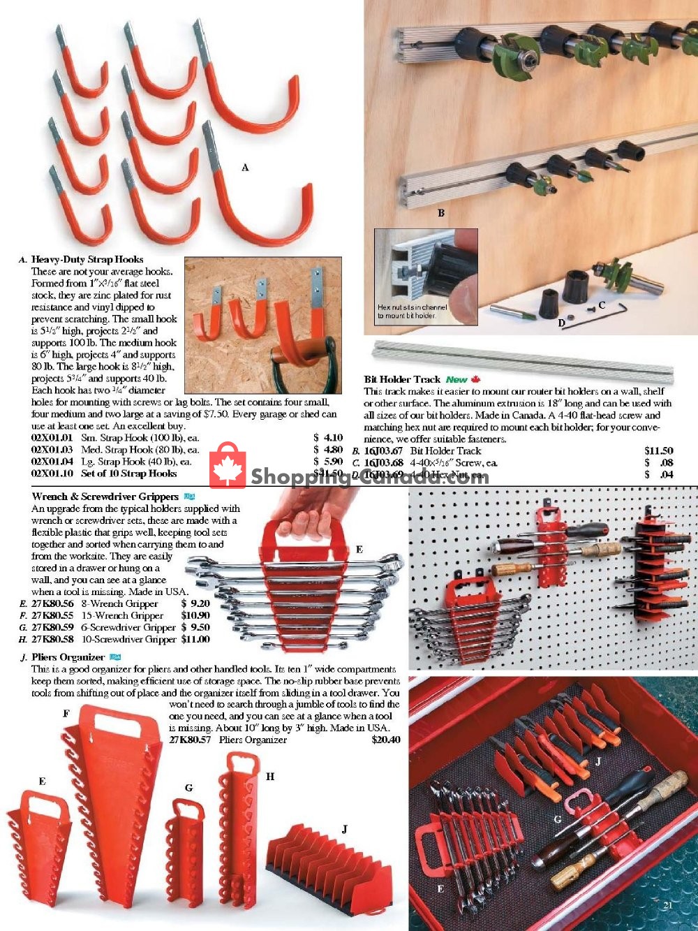 Lee Valley Tools Ltd flyer from Tuesday January 1, 2019 to Sunday March 31, 2019 - page 21