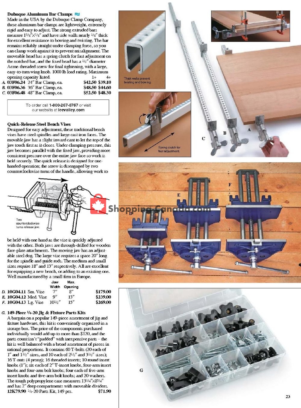 Lee Valley Tools Ltd flyer from Tuesday January 1, 2019 to Sunday March 31, 2019 - page 23