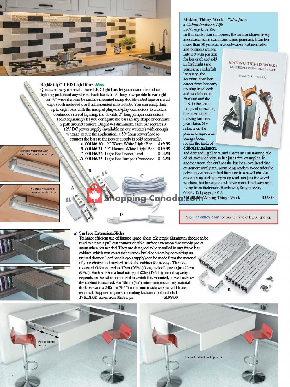 Lee Valley Tools Ltd flyer from Tuesday January 1, 2019 to Sunday March 31, 2019 - page 4