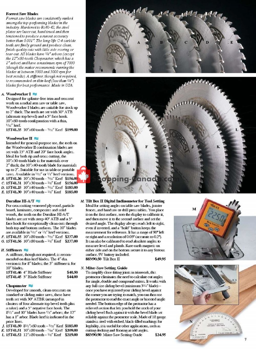 Lee Valley Tools Ltd flyer from Tuesday January 1, 2019 to Sunday March 31, 2019 - page 7