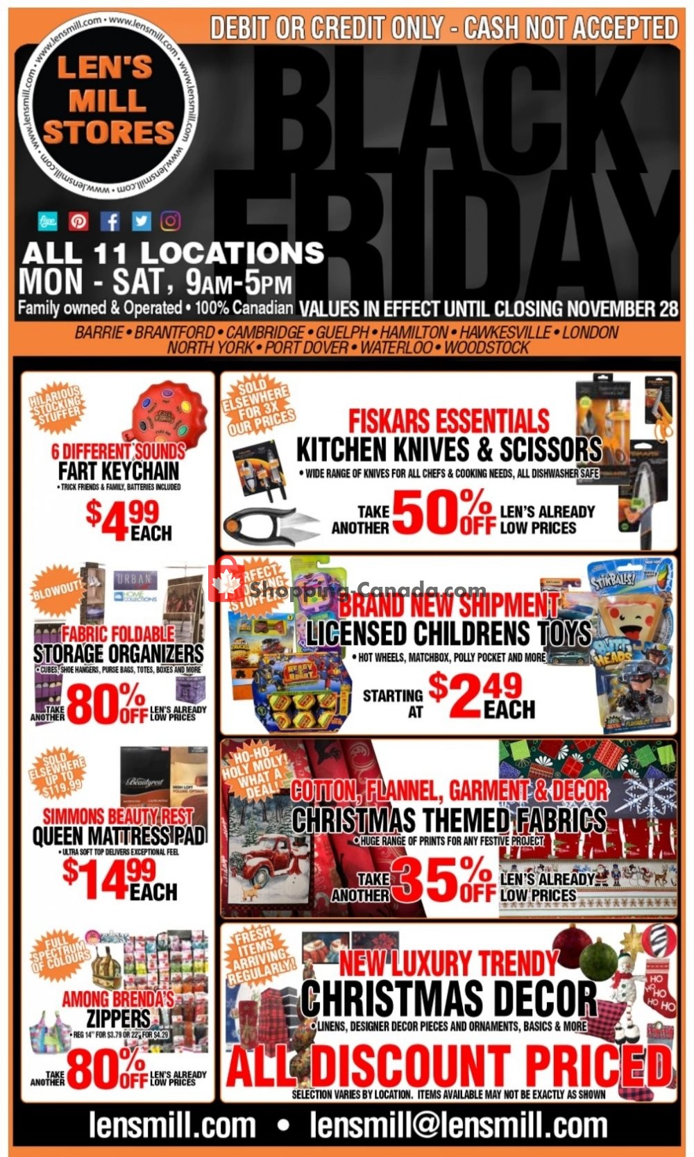 Len's Mill Stores Canada, flyer (Black Friday) November 15