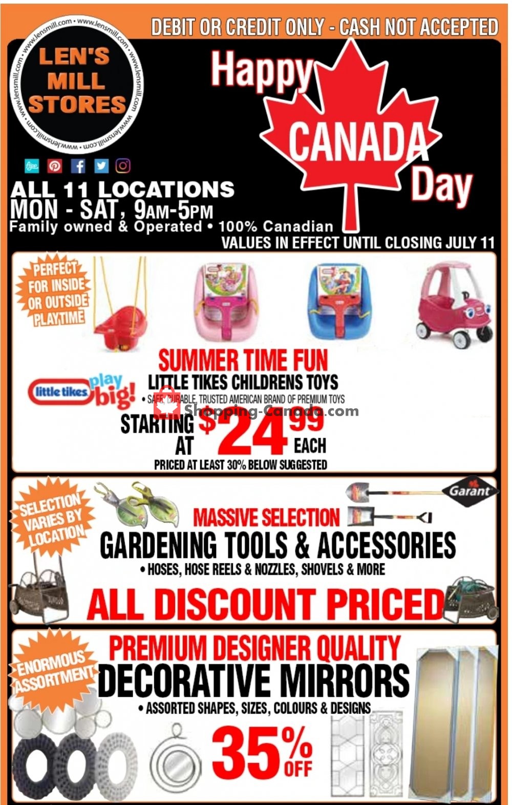 Len's Mill Stores flyer from Sunday June 28, 2020 to Saturday July 11, 2020 - page 1