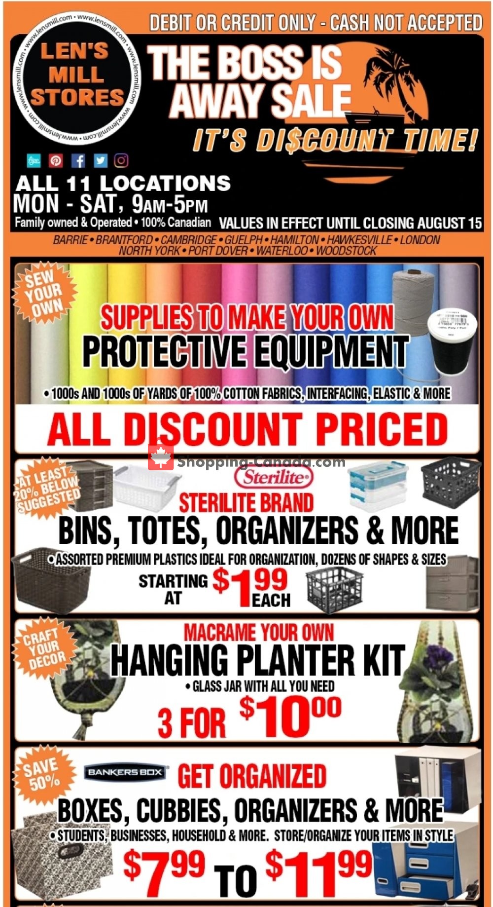 Len's Mill Stores flyer from Sunday August 2, 2020 to Saturday August 15, 2020 - page 1