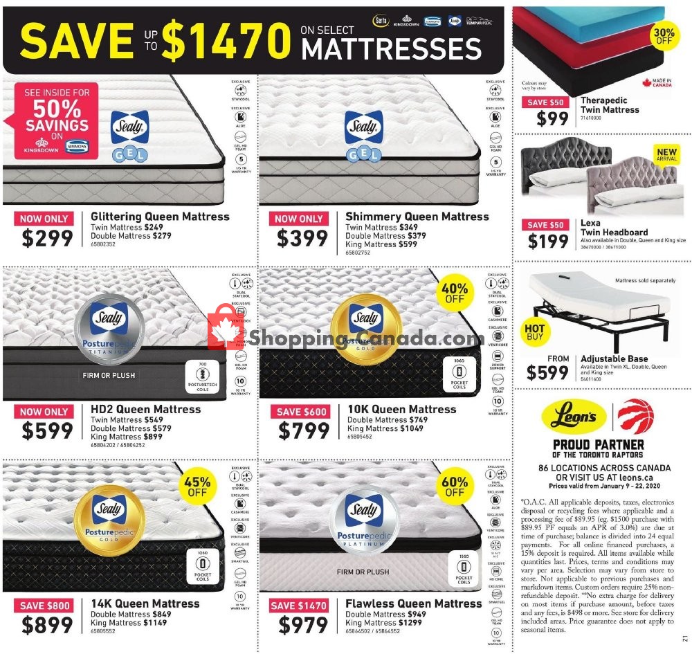 Leon's Furniture flyer from Thursday January 9, 2020 to Wednesday January 22, 2020 - page 12