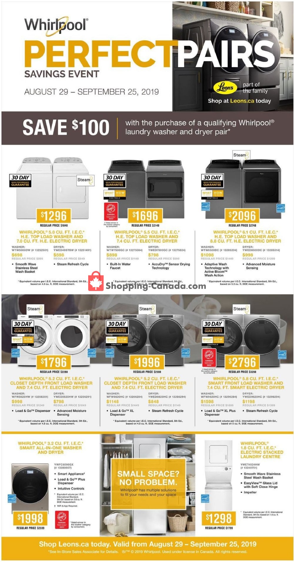 Leon's Furniture flyer from Thursday August 29, 2019 to Wednesday September 25, 2019 - page 2