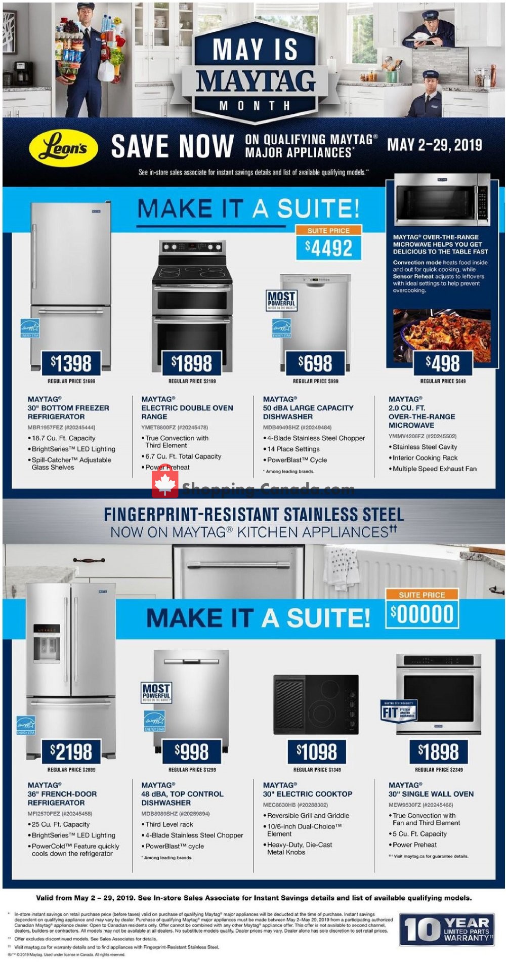 Leon's Furniture flyer from Thursday May 2, 2019 to Wednesday May 29, 2019 - page 2