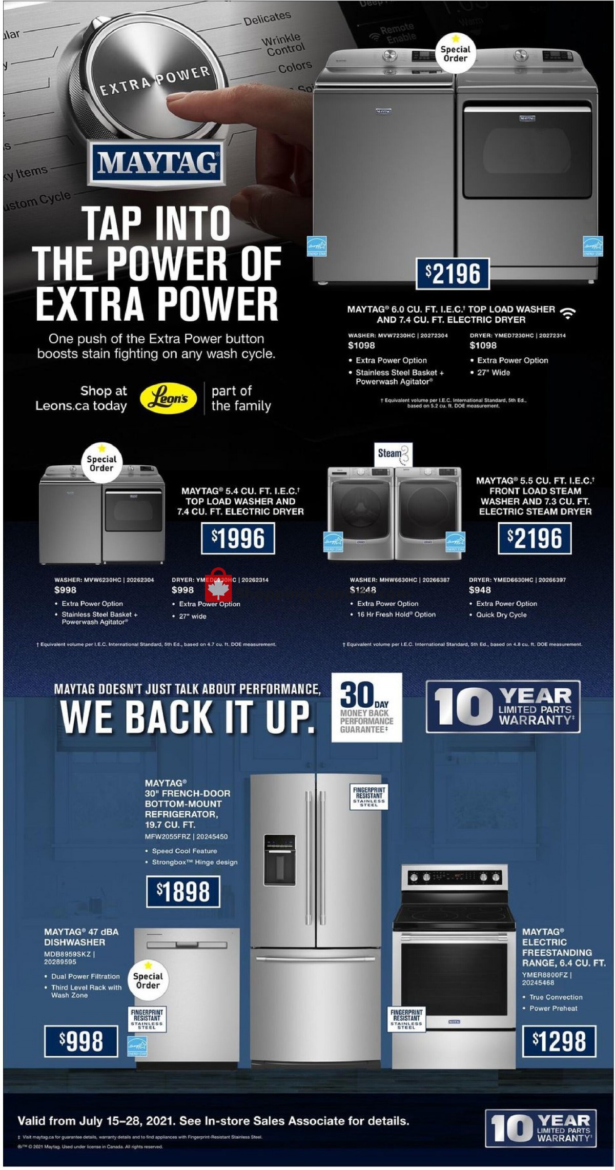 Leon's Furniture flyer from Thursday July 15, 2021 to Wednesday July 28, 2021 - page 3