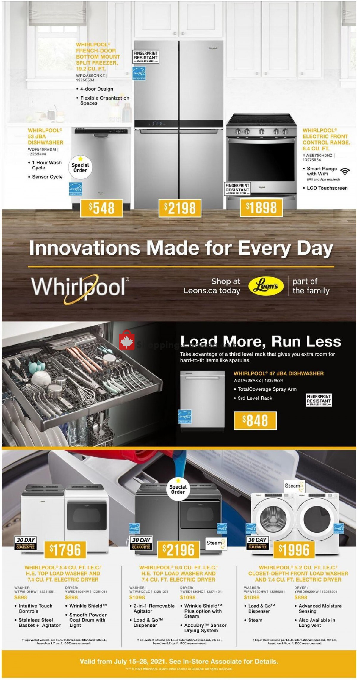 Leon's Furniture flyer from Thursday July 15, 2021 to Wednesday July 28, 2021 - page 4