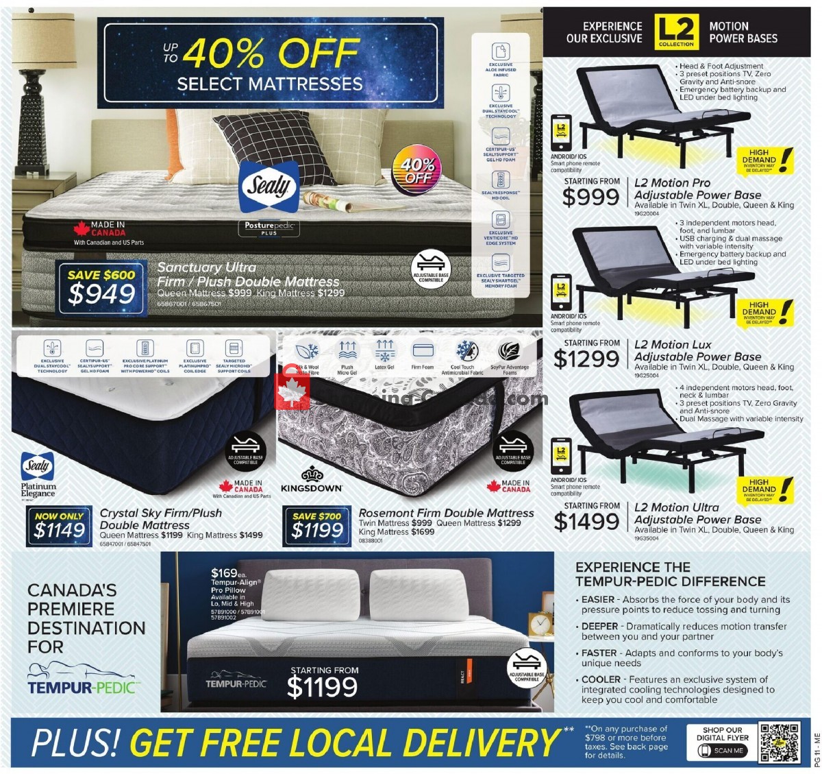 Leon's Furniture Canada, flyer (Back To Savings QC) August 25