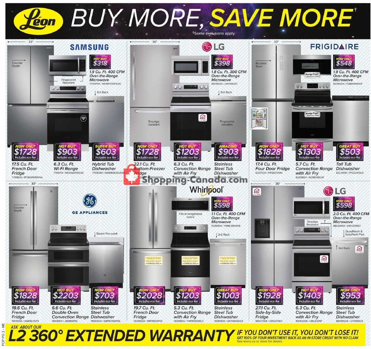 Leon's Furniture Canada, flyer (Back To Savings QC) August 25