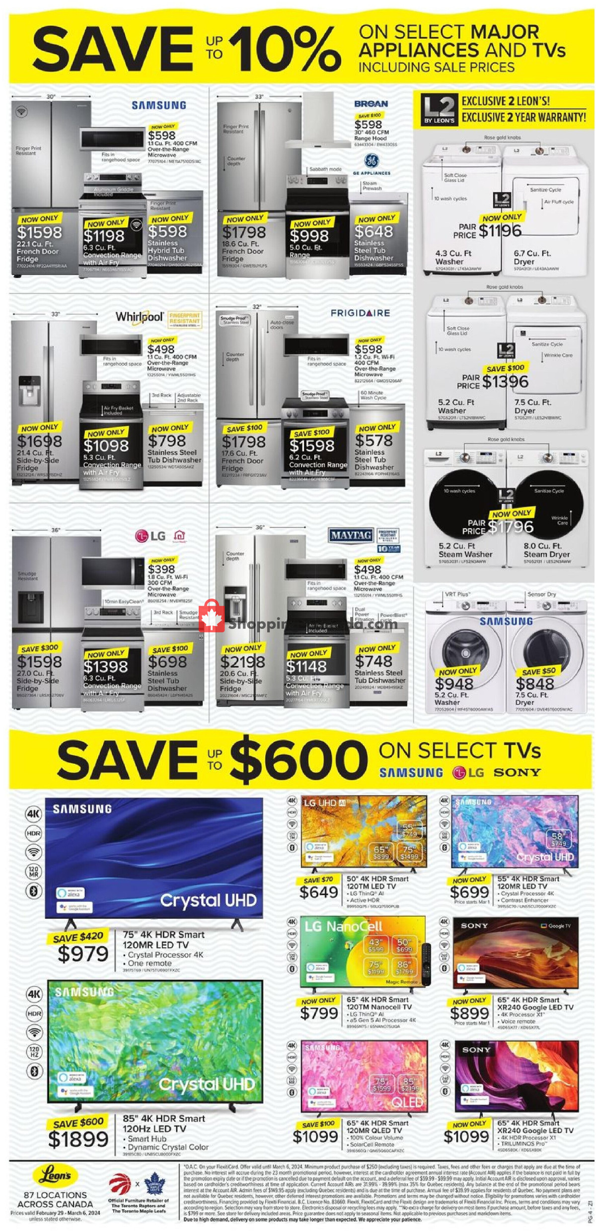 Leon's Furniture flyer from Thursday February 29, 2024 to Wednesday March 6, 2024 - page 4