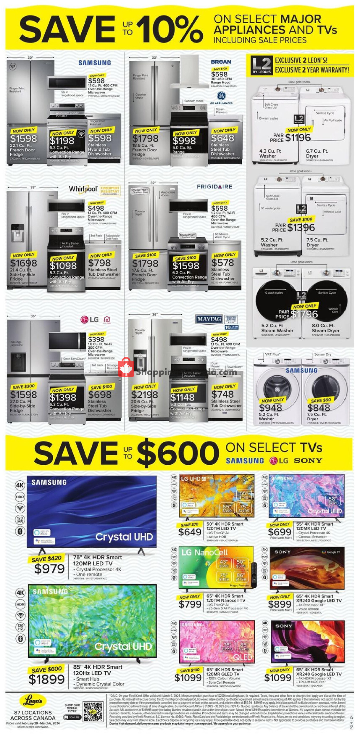 Leon's Furniture flyer from Thursday February 29, 2024 to Wednesday March 6, 2024 - page 4
