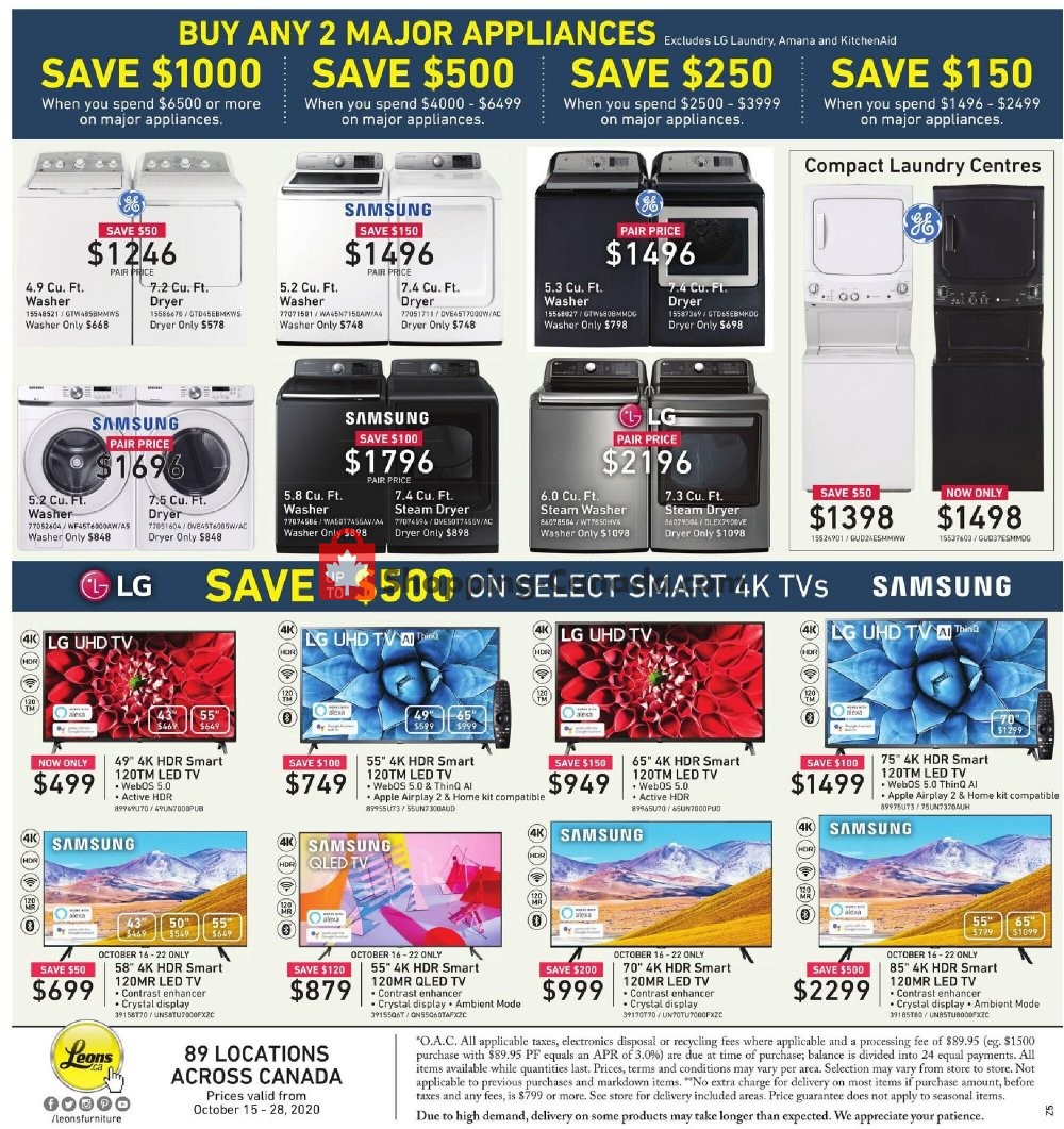 Leon's Furniture flyer from Thursday October 15, 2020 to Wednesday October 28, 2020 - page 4