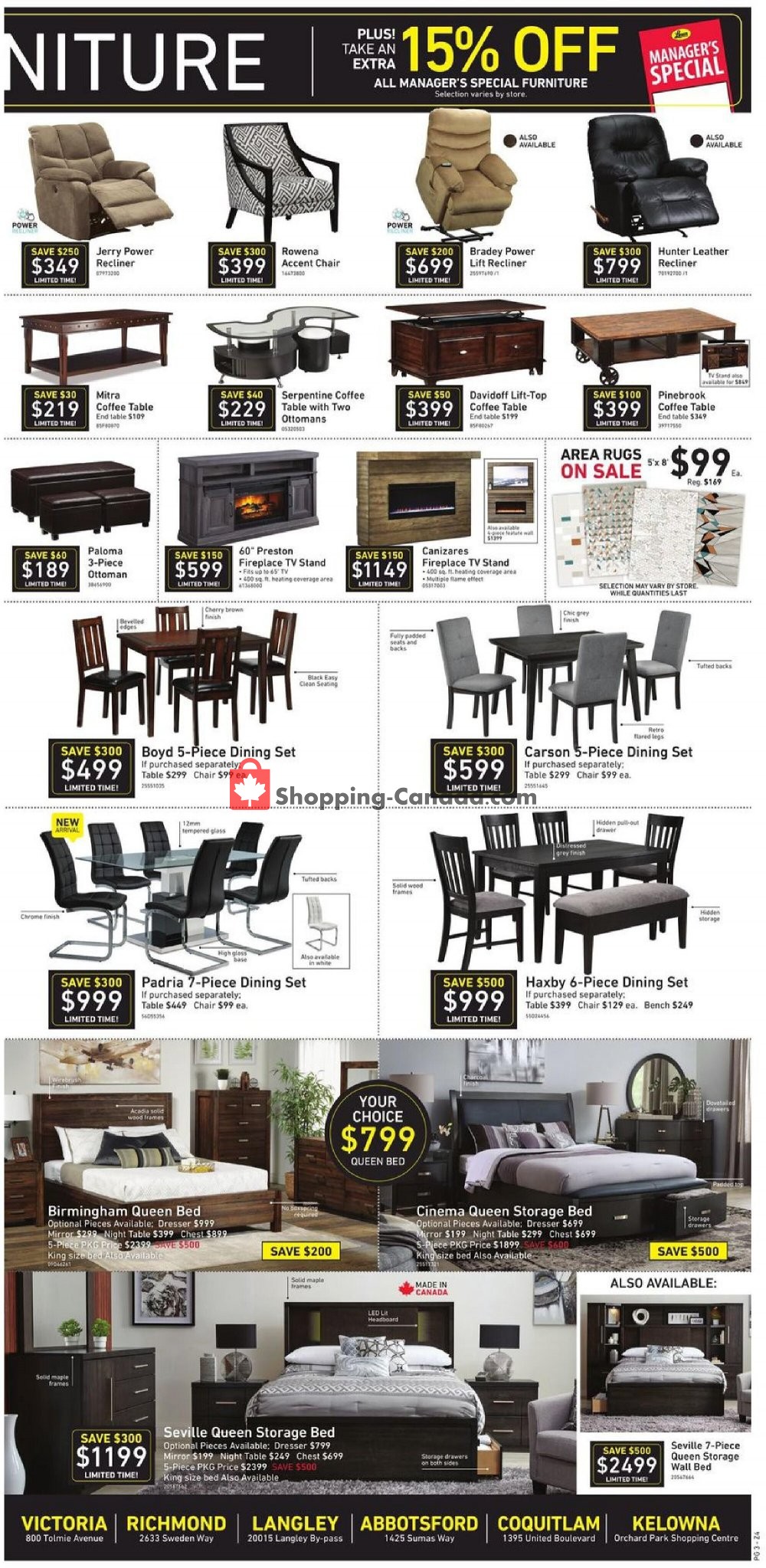 Leon's Furniture Canada, flyer (Black Friday Sale West) November