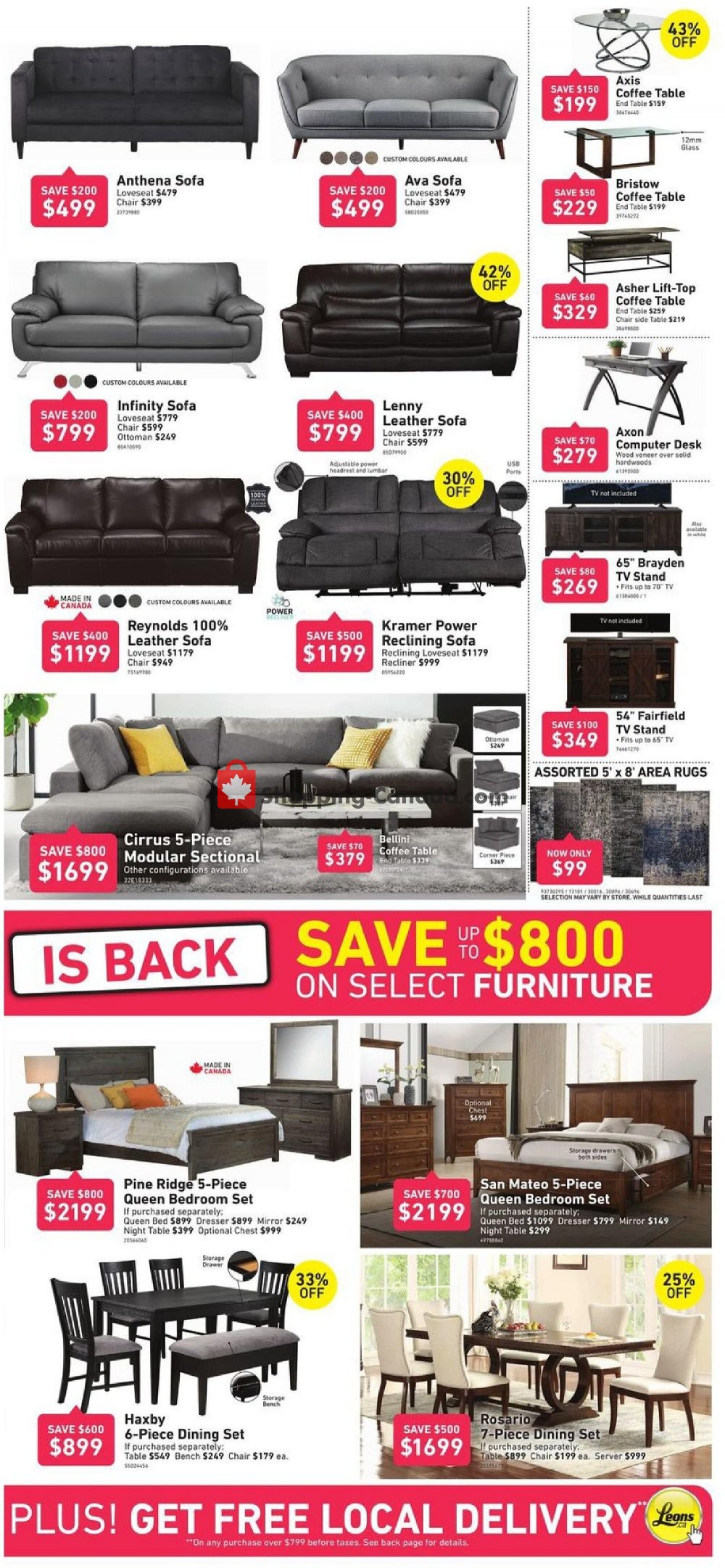 Leon's Furniture Canada, flyer (Boxing Week Is Back Atlantic) June