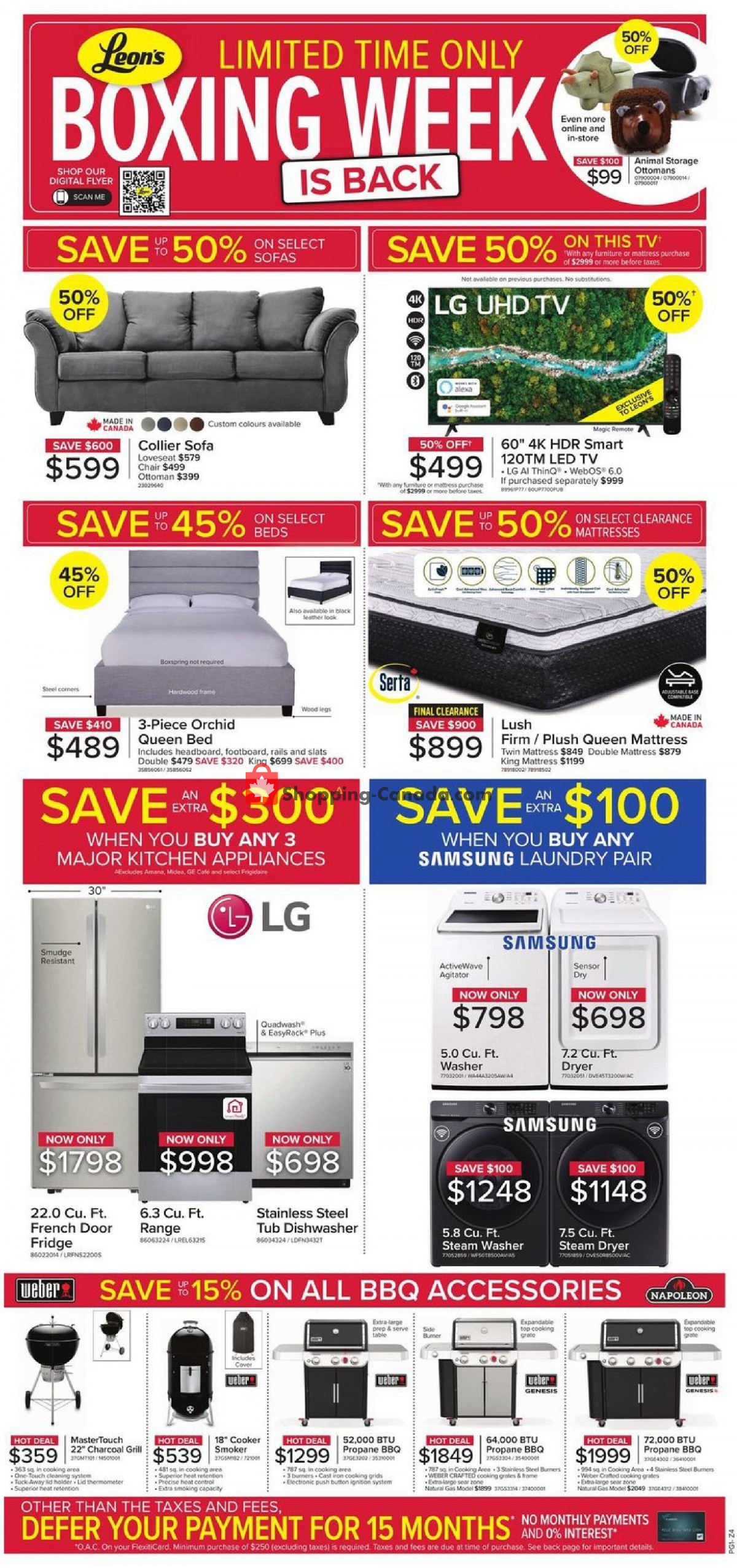 Leon's Furniture Canada, flyer (Boxing Week Is Back West) June 23